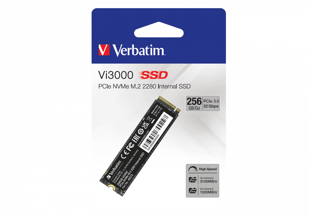 Vi3000 PCIe NVMe™ M.2 SSD 256 GB