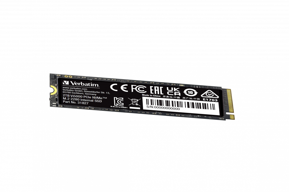 Vi5000 Internal PCIe NVMe M 2 SSD 2TB Verbatim