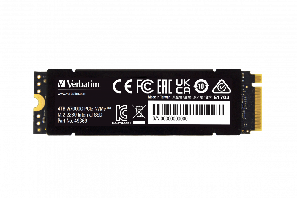 Vi7000G PCIe NVMe™ M.2 SSD 4 TB Vrhunsko rješenje za igranje