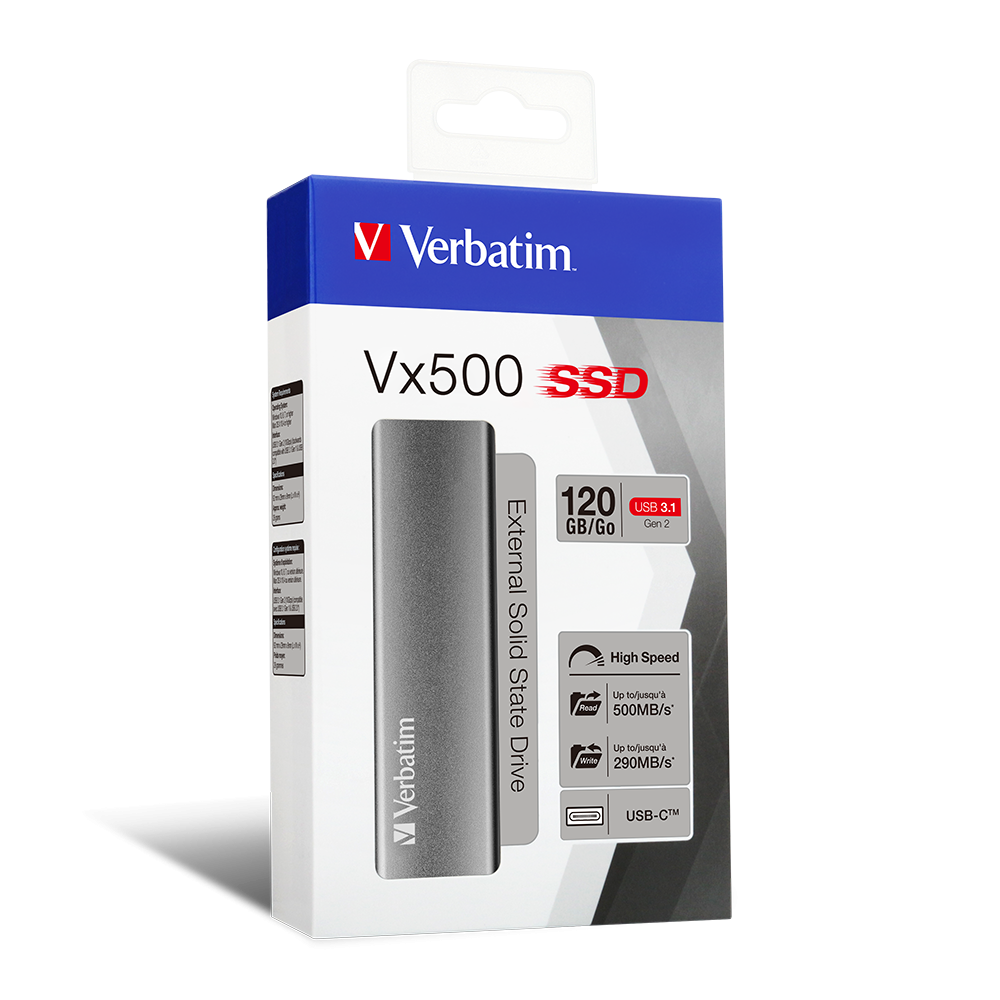 Внешний твердотельный накопитель Vx500 USB 3.2 GEN 2, 120 ГБ